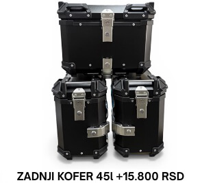 Bočni koferi alu 36L set univerzalni
